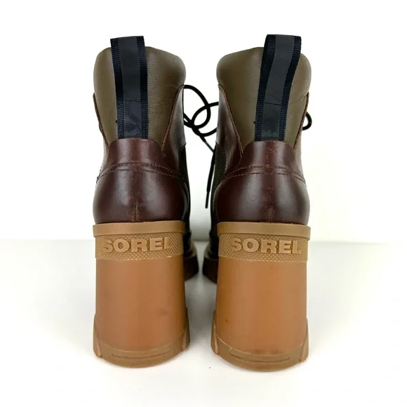 SOREL Brex Heel Lace-Up Waterproof Bootie Tan Size 8.5 - Picture 6 of 16